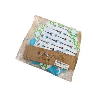 NEW FARNOD baby bandana drool bib 4 pack‎ arrows diamonds patterns and moons